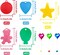 20 PCS Balloon Weights, Colorful Plastic Balloon Weights, Heart Star Smiley Bear Balloon Shaped Helium Balloon Weights for Party Decor (color and shape random)